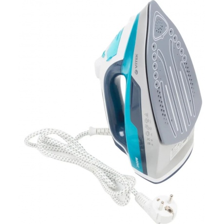 Утюг Vitek 1266-VT-02 2400Вт бирюзовый/белый - фото 6