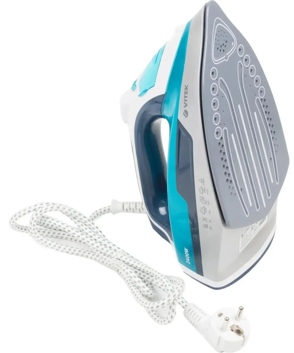 Утюг Vitek 1266-VT-02 2400Вт бирюзовый/белый - фото 6