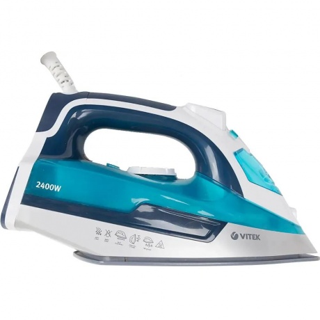 Утюг Vitek 1266-VT-02 2400Вт бирюзовый/белый - фото 7