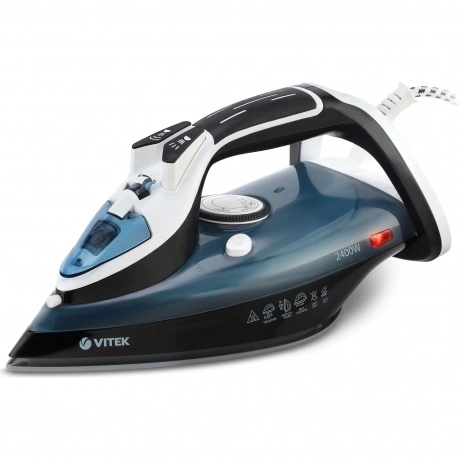 Утюг Vitek VT-8304 2400Вт черный/белый/синий