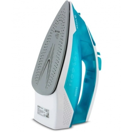 Утюг Vitek 8307-VT-01 2400Вт бирюзовый/белый - фото 3