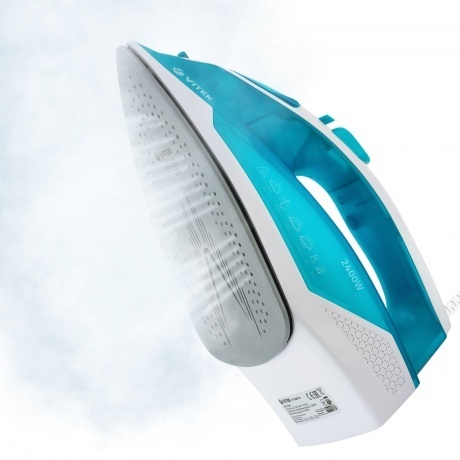 Утюг Vitek 8307-VT-01 2400Вт бирюзовый/белый - фото 21