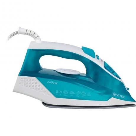 Утюг Vitek 8307-VT-01 2400Вт бирюзовый/белый - фото 6