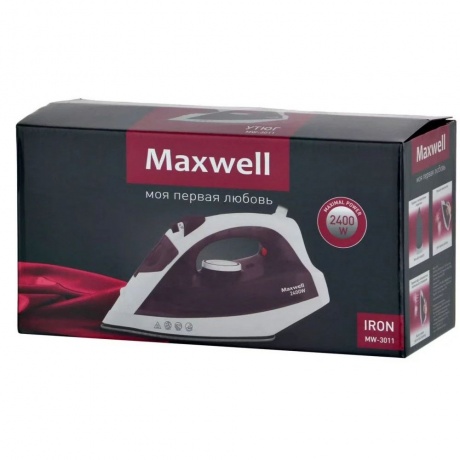 Утюг Maxwell MW-3011 2400Вт белый - фото 4