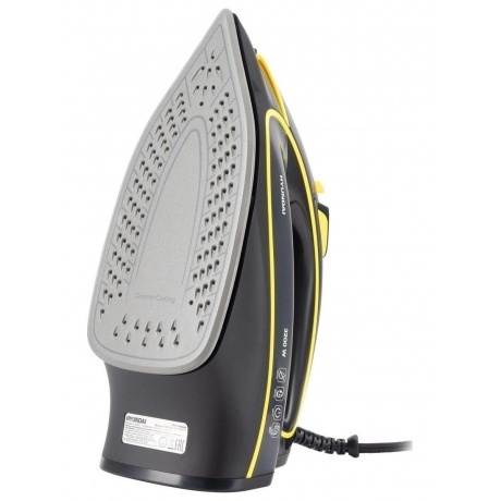 Утюг Hyundai H-SI01560 3200Вт черный/желтый - фото 2