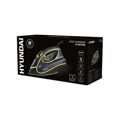 Утюг Hyundai H-SI01560 3200Вт черный/желтый - фото 12