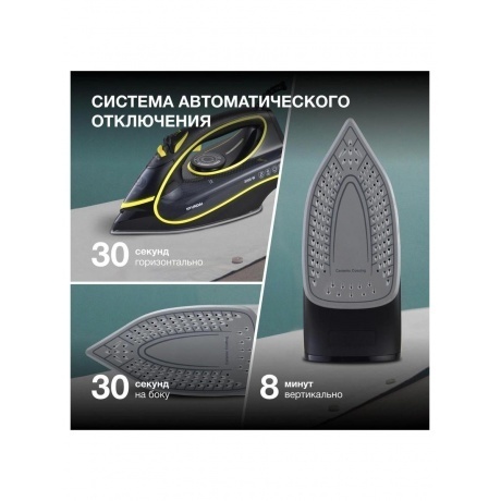 Утюг Hyundai H-SI01560 3200Вт черный/желтый - фото 16