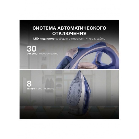 Утюг Hyundai H-SI02510 3200Вт темно-синий/розовое золото - фото 20