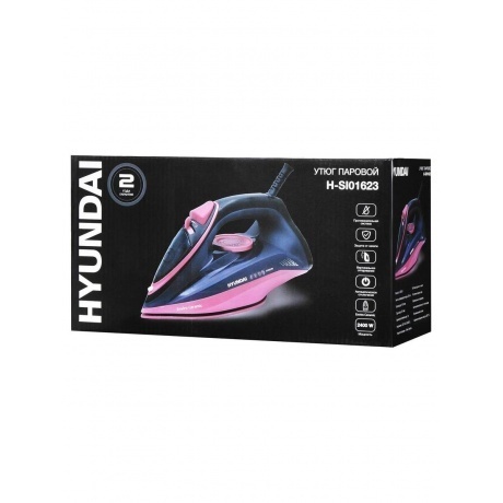 Утюг Hyundai H-SI01623 2400Вт черный/розовый - фото 16
