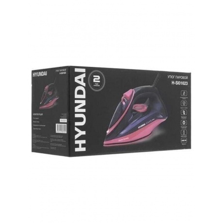 Утюг Hyundai H-SI01623 2400Вт черный/розовый - фото 17