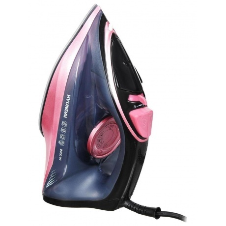 Утюг Hyundai H-SI01623 2400Вт черный/розовый - фото 4