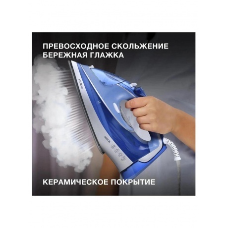 Утюг Hyundai H-SI01670 2800Вт синий/золотистый - фото 13