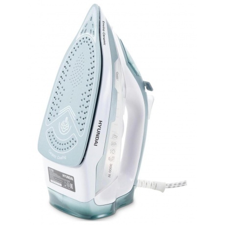 Утюг Hyundai H-SI01223 3000Вт белый/изумрудный - фото 2