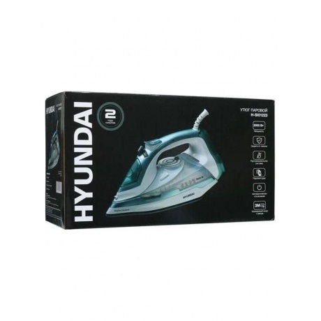 Утюг Hyundai H-SI01223 3000Вт белый/изумрудный - фото 18