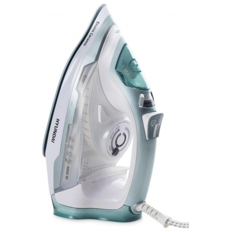 Утюг Hyundai H-SI01223 3000Вт белый/изумрудный - фото 3
