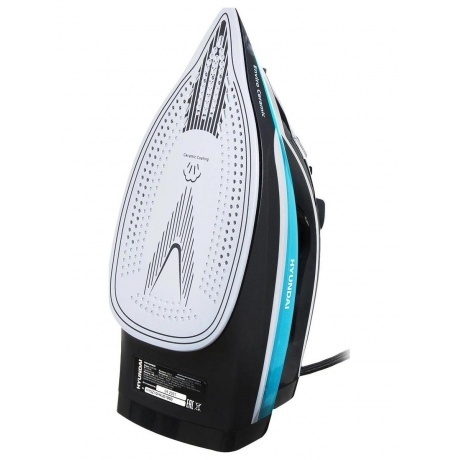Утюг Hyundai H-SI01336 2800Вт черный/голубой - фото 3