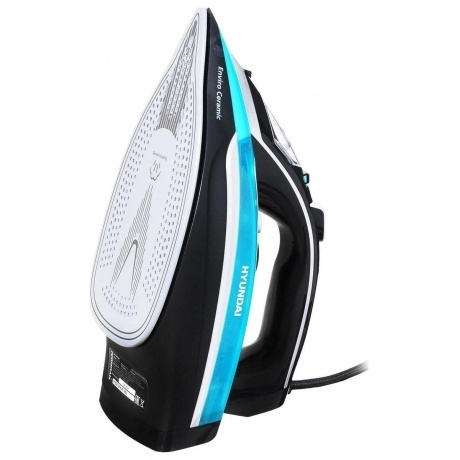 Утюг Hyundai H-SI01336 2800Вт черный/голубой - фото 4