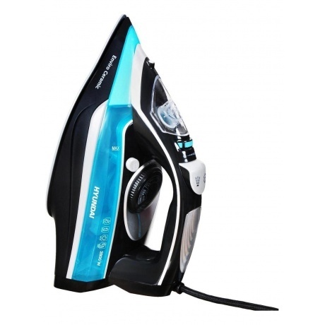 Утюг Hyundai H-SI01336 2800Вт черный/голубой - фото 5