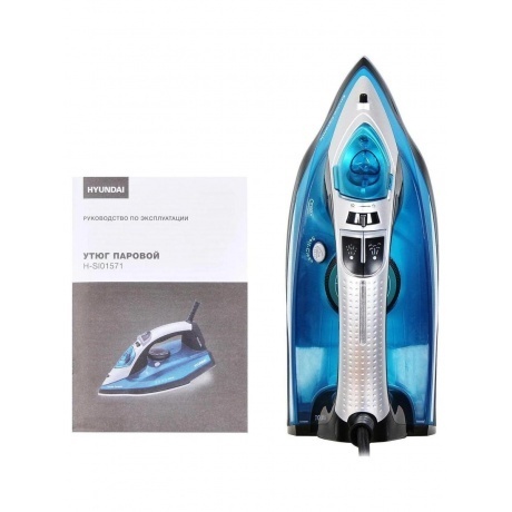 Утюг Hyundai H-SI01336 2800Вт черный/голубой - фото 10