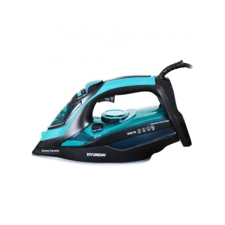 Утюг Hyundai H-SI01221 3000Вт черный/зеленый - фото 2
