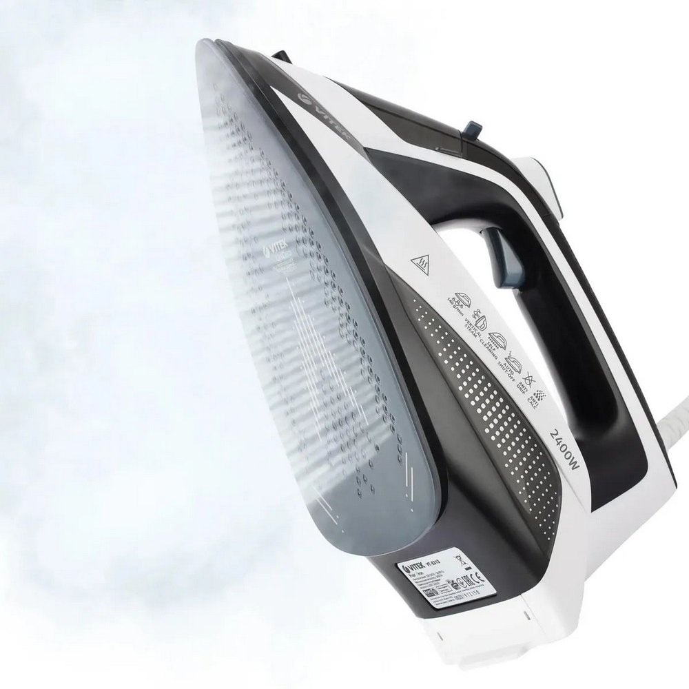 Утюг Vitek VT-8313 2400Вт белый/черный - фото 5