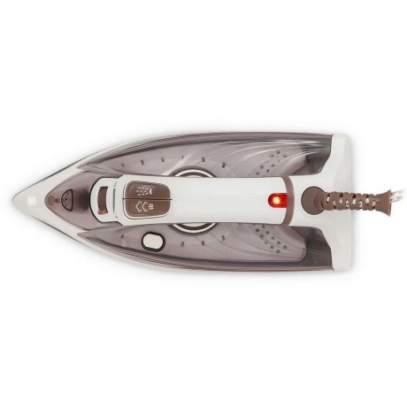 Утюг Maxwell MW-3047 2400Вт белый/коричневый - фото 3