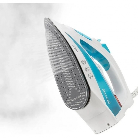 Утюг Maxwell MW-3055 2200Вт белый/синий - фото 9
