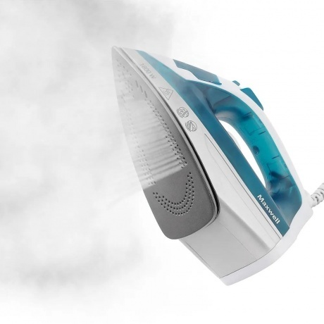 Утюг Maxwell MW-3056 1800Вт белый/синий - фото 4
