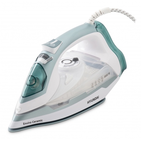 

Утюг Hyundai H-SI01223 3000Вт белый/изумрудный отличное состояние