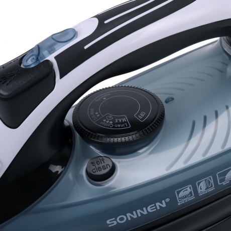 Утюг паровой SONNEN SI-2283, 2400 Вт, керамическое покрытие, антикапля, антинакипь, синий, 456995 - фото 8