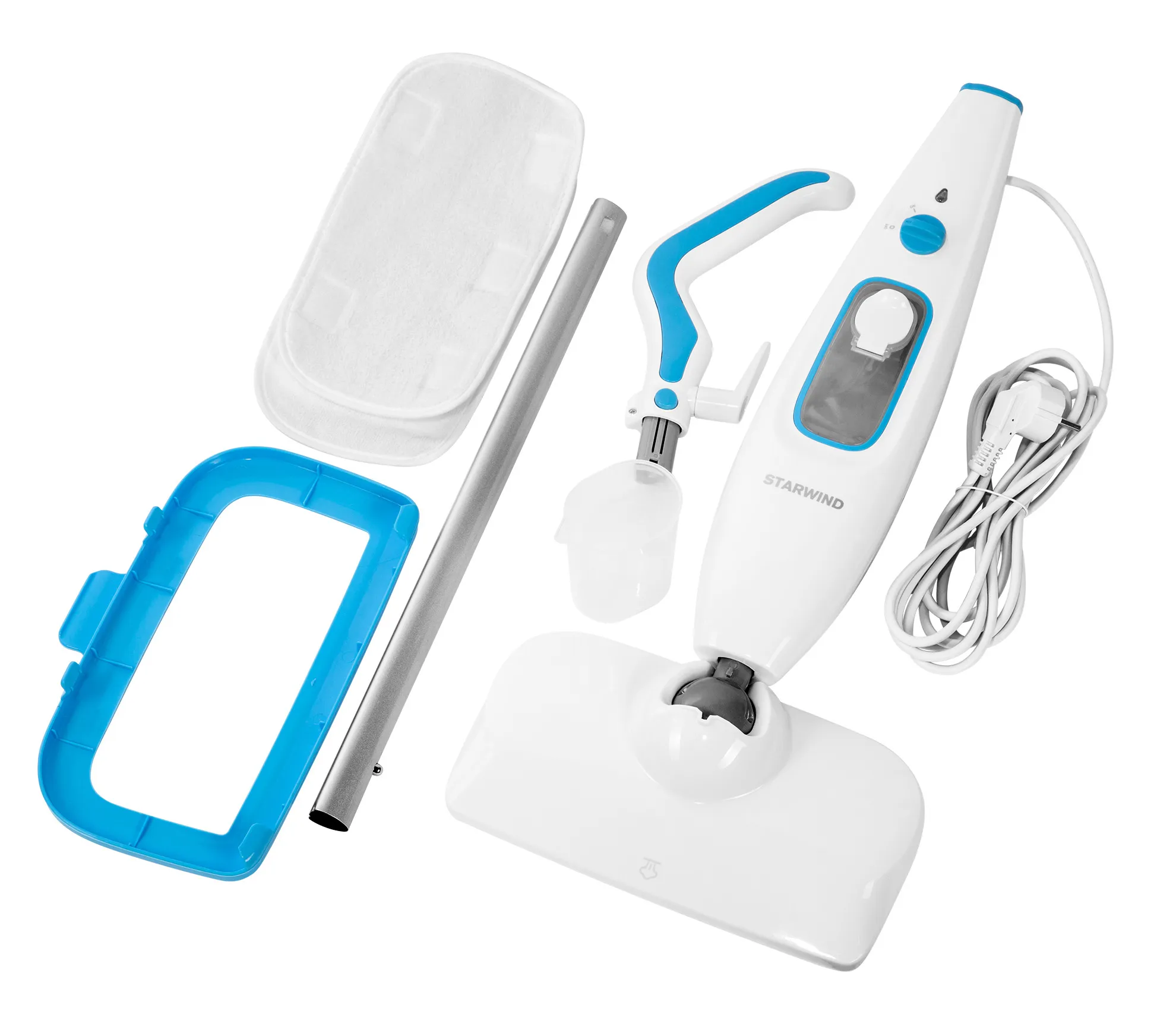 Паровая швабра StarWind SSM5333 1300Вт бел./голуб. STARWIND 1475759 - фото 12