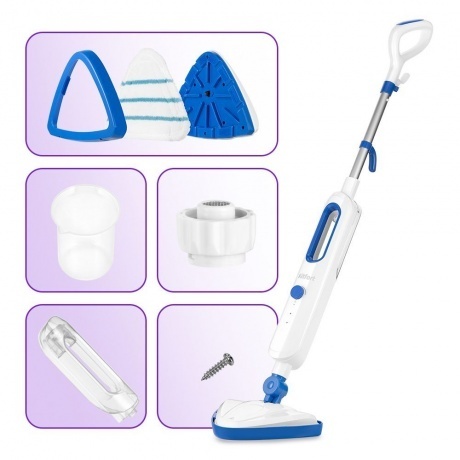 Паровая швабра Kitfort КТ-1048-3 синий - фото 5