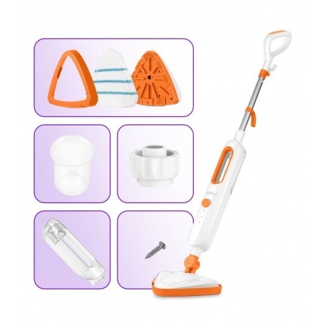 Паровая швабра Kitfort КТ-1048-2 оранжевый - фото 7