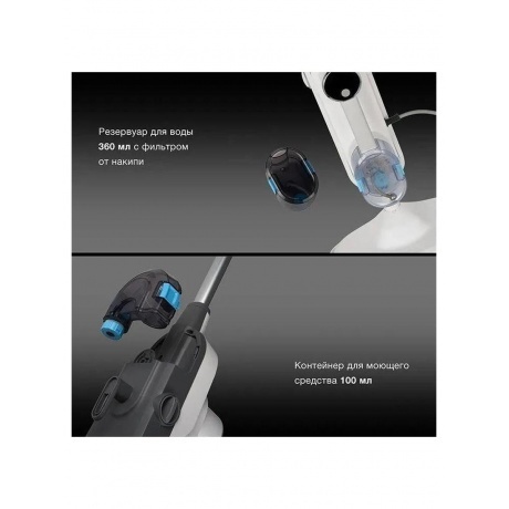 Швабра паровая Hyundai HYV-SM710 1500Вт белый/серый - фото 35