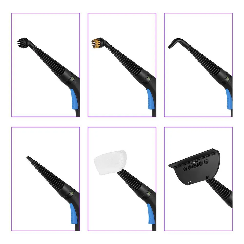 Пароочиститель Kitfort КТ-9136-3 черно-синий - фото 5