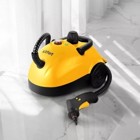 Пароочиститель Kitfort КТ-9136-1 черно-желтый - фото 2