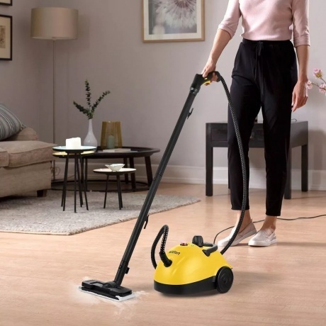 Пароочиститель Kitfort КТ-9136-1 черно-желтый - фото 6