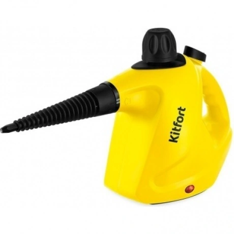 Пароочиститель Kitfort КТ-9138-3 черно-желтый