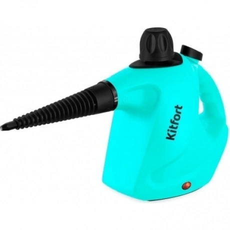 Пароочиститель Kitfort КТ-9138-2 черно-зеленый
