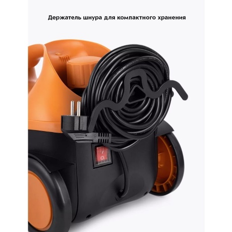 Пароочиститель Kitfort КТ-9141-2 черно-оранжевый - фото 17
