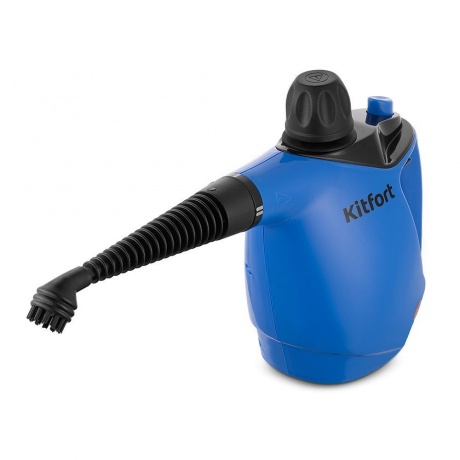 Пароочиститель Kitfort КТ-9140-3 черно-синий - фото 1