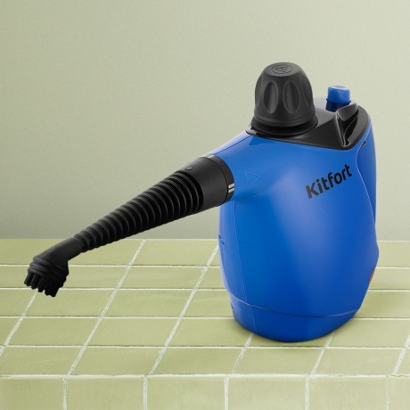 Пароочиститель Kitfort КТ-9140-3 черно-синий - фото 2