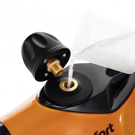 Пароочиститель Kitfort КТ-9140-2 черно-оранжевый - фото 5