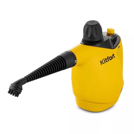 Пароочиститель Kitfort КТ-9140-1 черно-желтый - фото 1