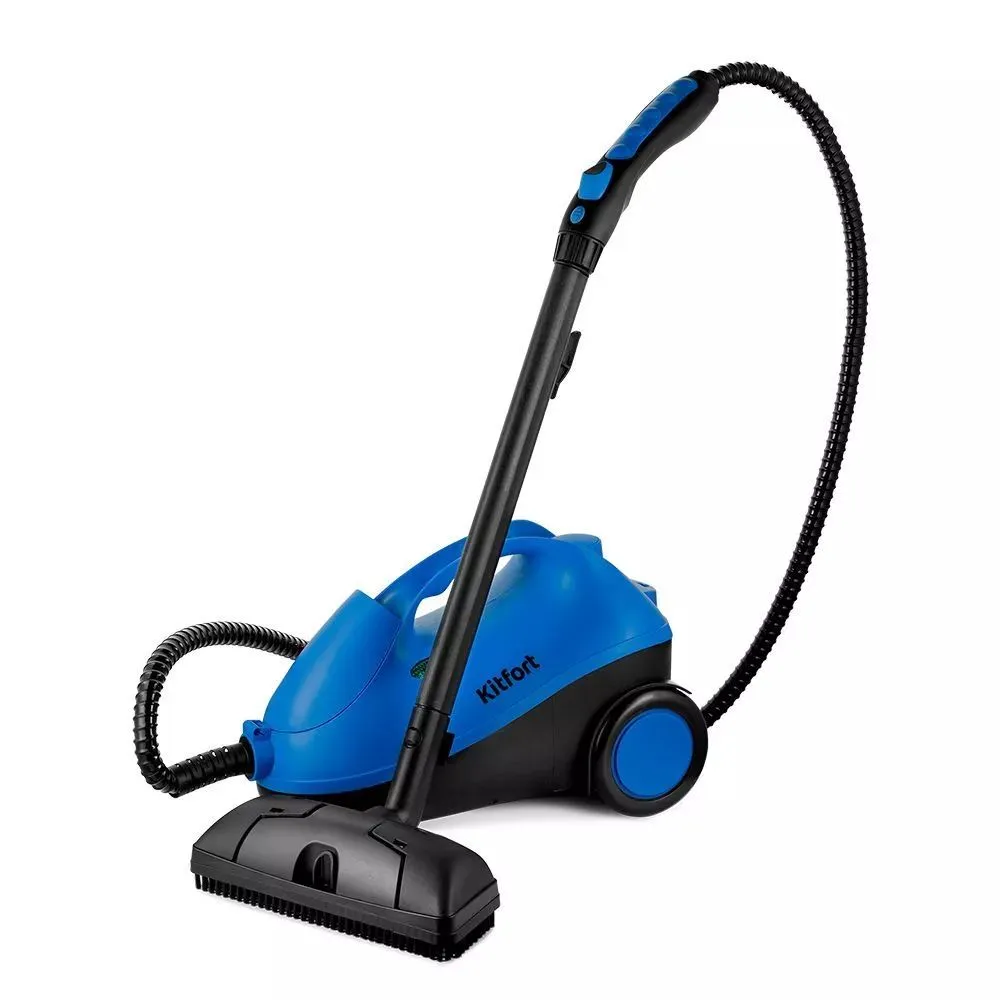 Пароочиститель Kitfort КТ-9141-3 черно-синий - фото 1