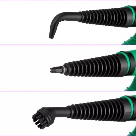 Пароочиститель Kitfort КТ-9193-2 черно-зеленый - фото 5