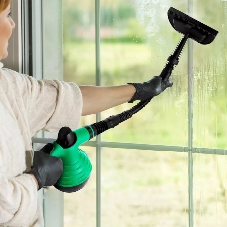 Пароочиститель Kitfort КТ-9193-2 черно-зеленый - фото 8