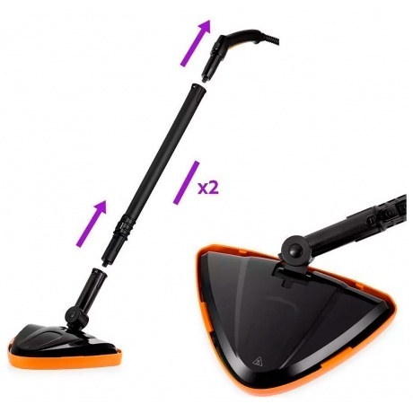 Пароочиститель Kitfort КТ-9158-2 оранжевый - фото 3