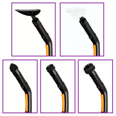 Пароочиститель Kitfort КТ-9158-2 оранжевый - фото 4