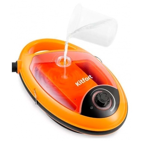 Пароочиститель Kitfort КТ-9158-2 оранжевый - фото 6